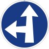 Dopravní Značka C2e Přikázaný směr jízdy přímo a vlevo
