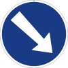 Dopravní Značka C4a Přikázaný směr objíždění vpravo