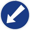Dopravní Značka C4b Přikázaný směr objíždění vlevo