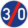 Dopravní Značka C6b Konec Nejnižší dovolené rychlosti