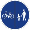 Dopravní Značka C10a Stezka pro chodce a cyklisty