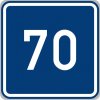 Dopravní značka IP5 Doporučená rychlost