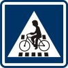 Dopravní značka IP7 Přejezd pro cyklisty