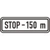 Dopravní Značka E13 500x150 mm - Dodatková tabulka