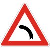 Dopravní Značka A1b velká Zatáčka vlevo
