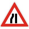 Dopravní Značka A6b velká Zúžená vozovka (z jedné strany)