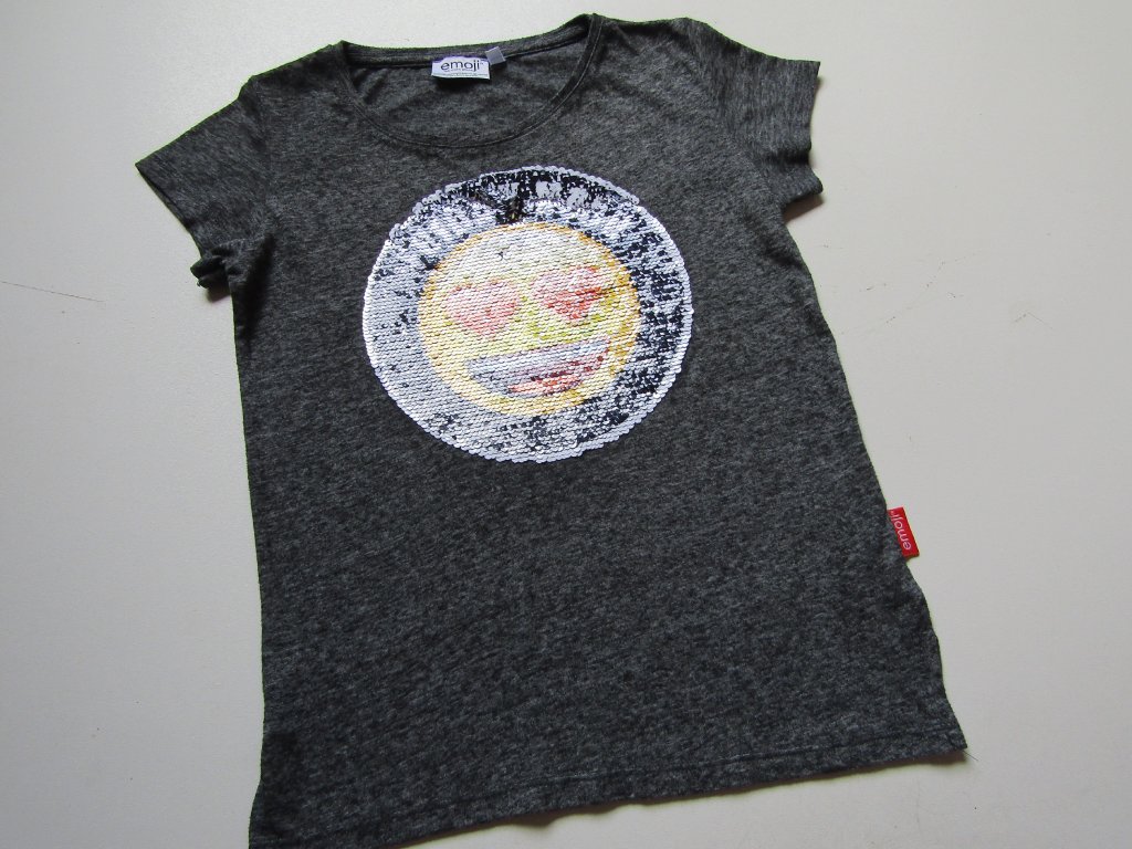 Dívčí tričko- EMOJI... VEL-134-140 - Dětský značkový secondhand