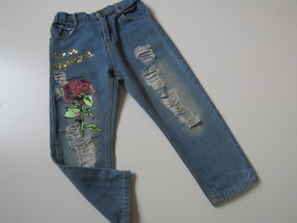 Dívčí široké džíny... VEL-116-122
