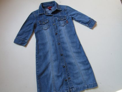 Dívčí džínové šaty- H&M... VEL-122-128