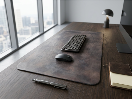 Firefly Gemini Flash Keep the leather desk pad exactly as it is in the original photo. Do not modify, repa 729816
