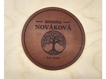 Podložka pod poháre - koža