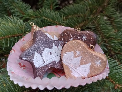 Karácsonyi díszek 2 db-os szett