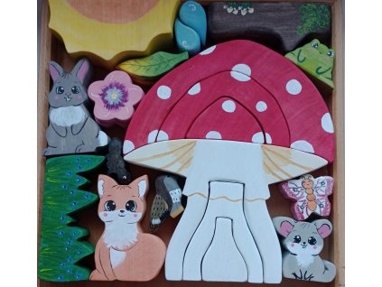 A gomba alatt fajáték meseszett