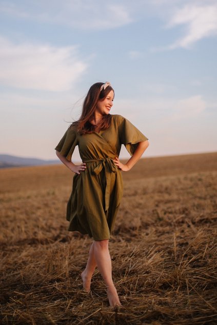 Dámske zavinovacie kimono šaty (VIAC FARIEB)