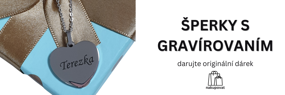 šperky s gravírováním