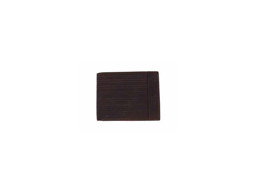 Pánská kožená peněženka WILD hnědá U334 s RFID
