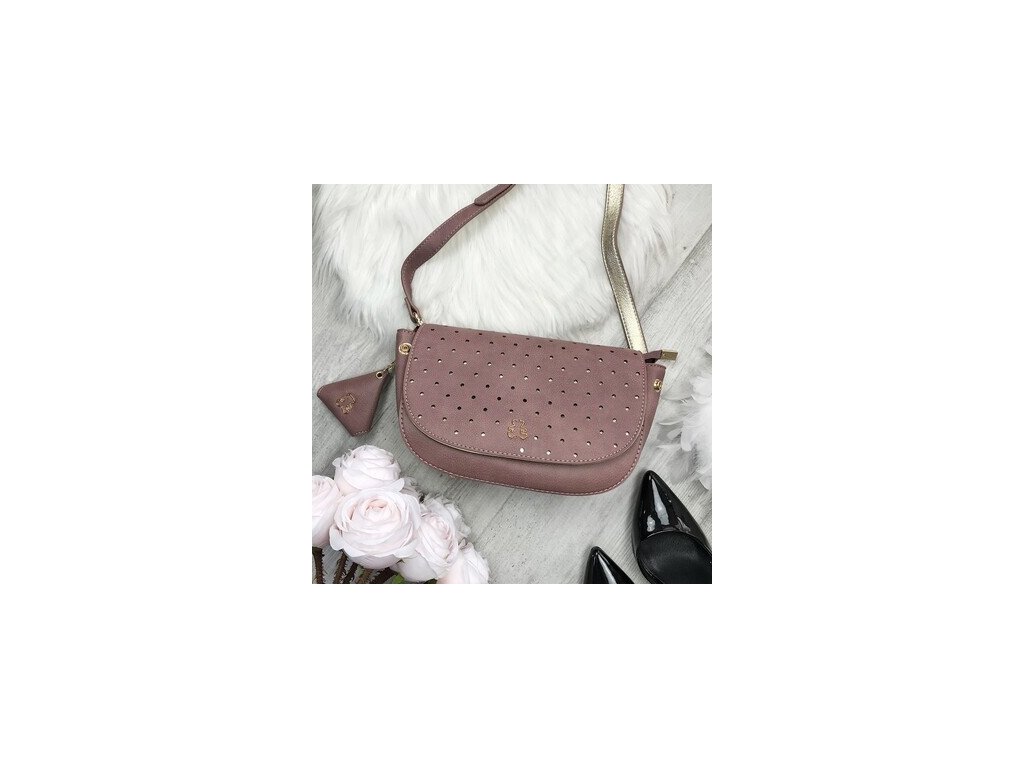 Crossbody kabelka Lulu Castagnette X654 staro růžová