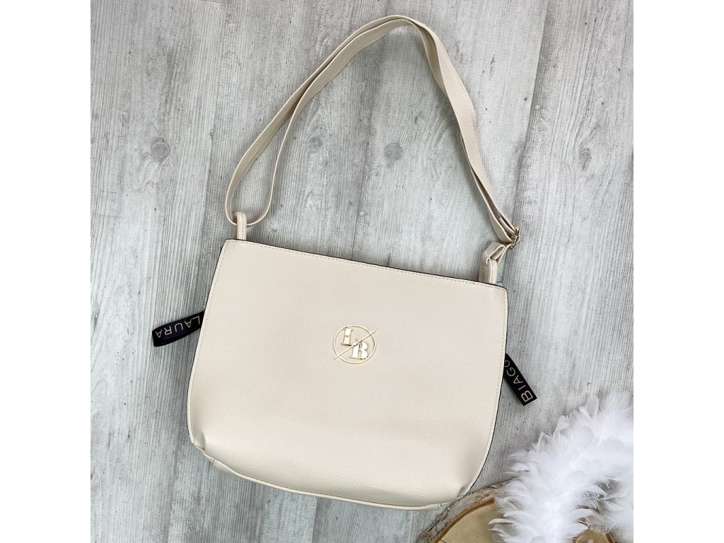 Kabelka shopper Laura Biaggi X2025 béžová