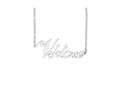 Řetízek z oceli se jménem VIKTORIE stříbrná ocel