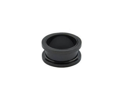 Tunel z chirurgické oceli černý (18 mm) D190