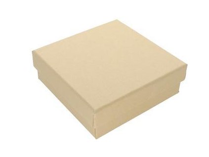 Dárková krabička papírová 80x80x30 mm, béžová