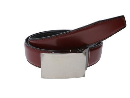 Pánský elegantní kožený hnědý pásek OP029/ 125cm