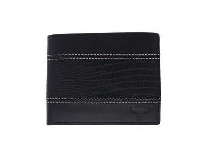 Pánska kožená peňaženka BUFFALO WILD čierna U245 s RFID