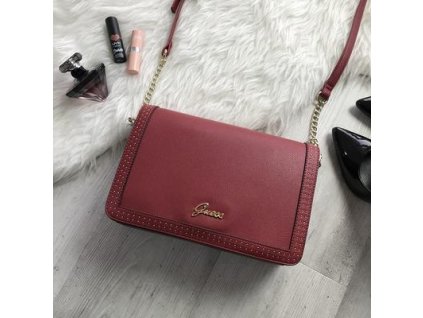 Kabelka crossbody GUESS LILLA červená