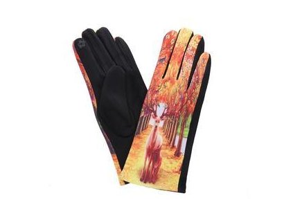 Dámské rukavice s barevným vzorem CAMILLA RS40/3