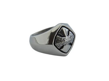 Prsten z oceli stříbrný M260