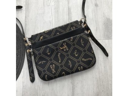 Crossbody kabelka černá třídílná ESLEE X577