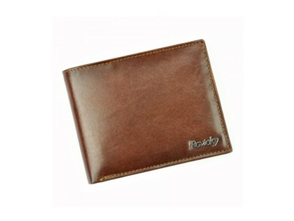 Pánská kožená peněženka ROVICKY hnědá U343 s RFID