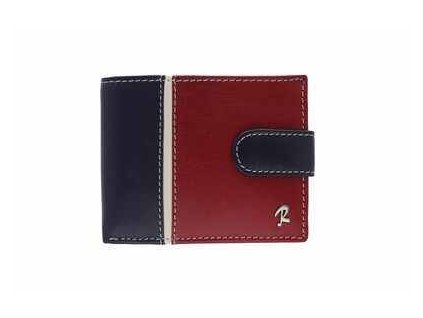Pánská kožená peněženka ROVICKY modro - červená U344 s RFID