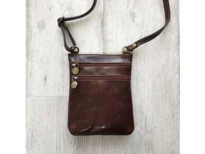 Pánská kožená taška crossbody GREGORIO 887 hnědá