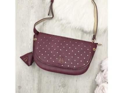 Crossbody kabelka Lulu Castagnette X653 bordová