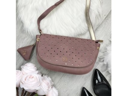 Crossbody kabelka Lulu Castagnette X654 staro růžová