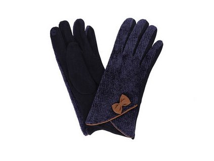 Dámské rukavice modré pletené PRIUS uni RS48