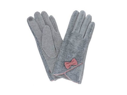 Dámské rukavice šedé pletené PRIUS uni RS50