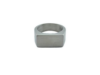 Prsten z oceli stříbrný M218