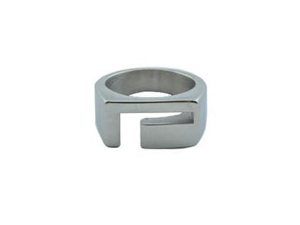 Prsten z oceli stříbrný M213