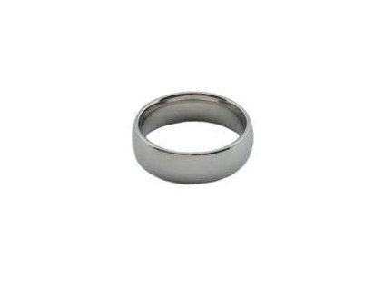 Prsten z oceli obroučka stříbrná M215