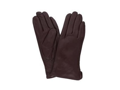 Dámské kožené rukavice tmavě hnědé PRIUS 4007