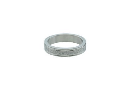 Prsten z oceli stříbrný M164