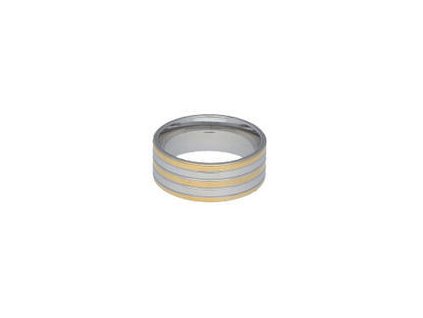 Prsten - obroučka z oceli stříbrná M276