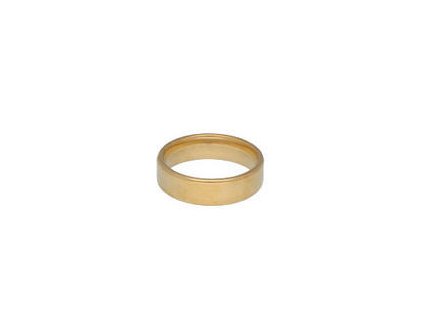 Prsten - obroučka z oceli zlatá M274