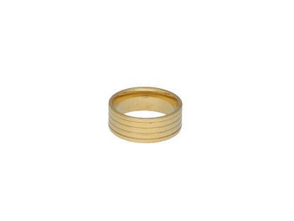 Prsten - obroučka z oceli zlatá M272