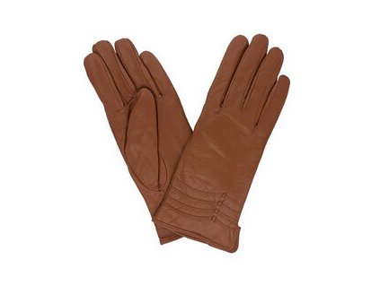 Dámské kožené rukavice hnědé PRIUS B661
