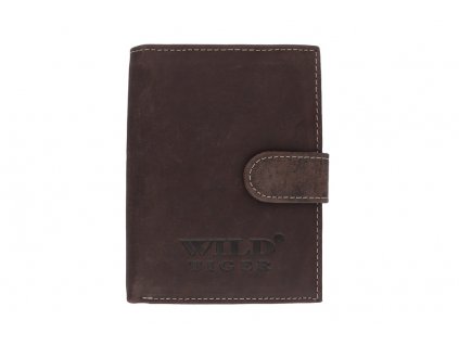 Pánská kožená peněženka WILD TIGER AM-28-073 hnědá