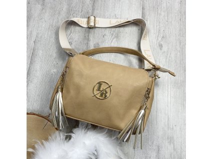 Kabelka crossbody Laura Biaggi X2014 světle hnědá