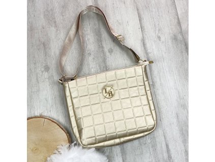 Kabelka crossbody Laura Biaggi X2024 zlatá